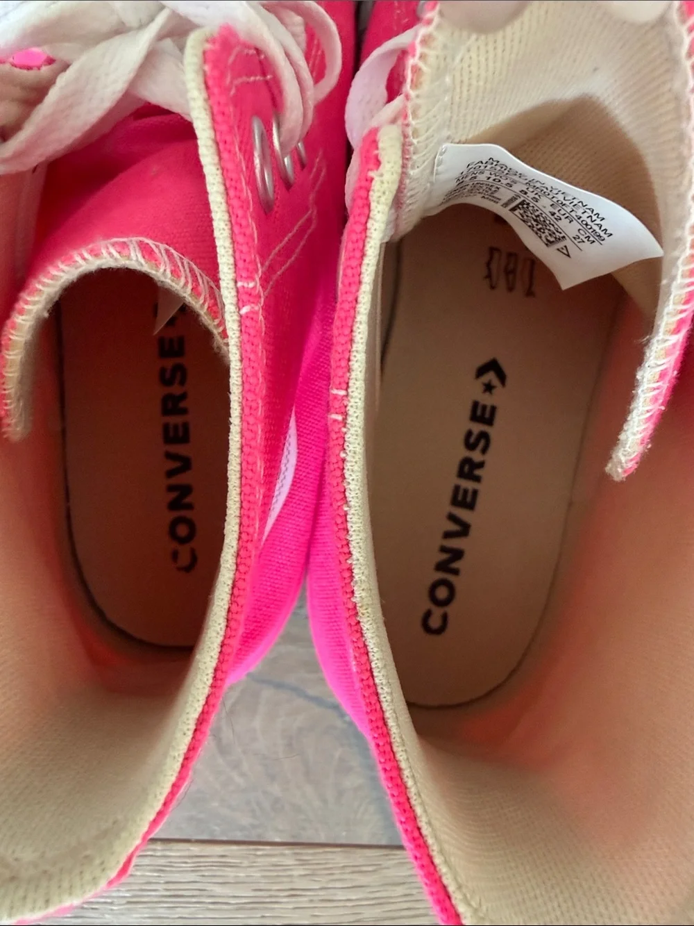 Women’s Converse Hot Pink High Top Sneakers